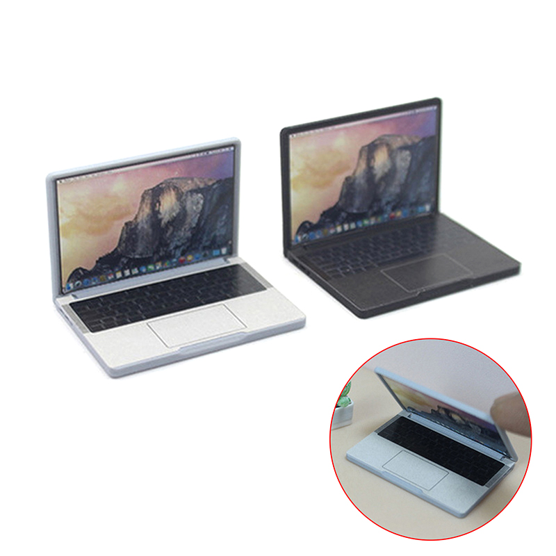 Laptop Accessories Cute - * Simulasi Lucu 1:12 Mini Laptop