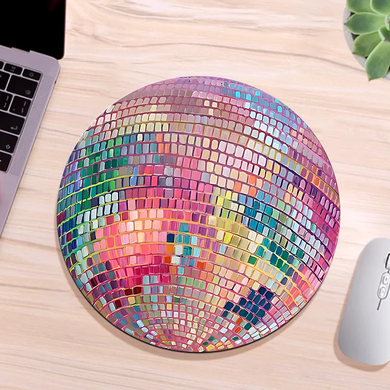 Laptop Accessories Productivity - Alas Mouse Bola Disko Bulat Warna