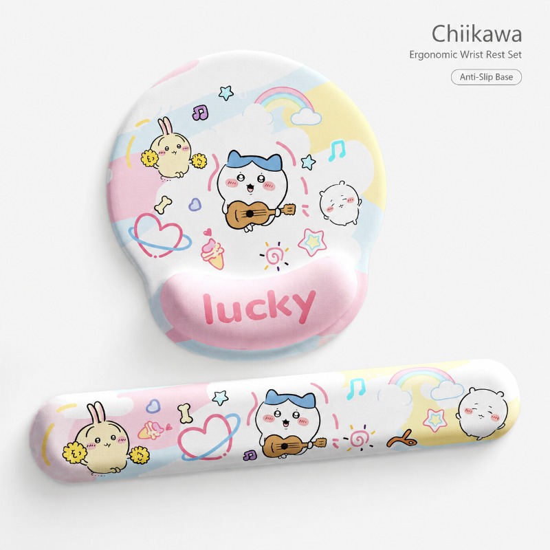 Laptop Accessories Cute - Alas Mouse Ergonomis Chiikawa Lucu, Penyangga