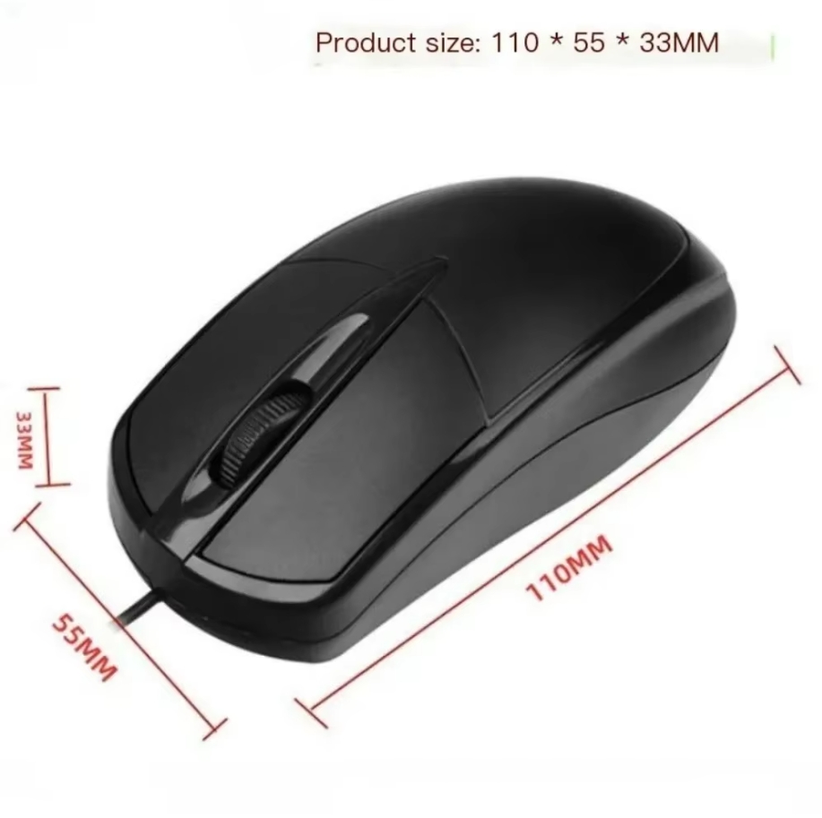 Laptop Accessories Productivity - Mouse Berkabel Optik USB Laptop Mouse