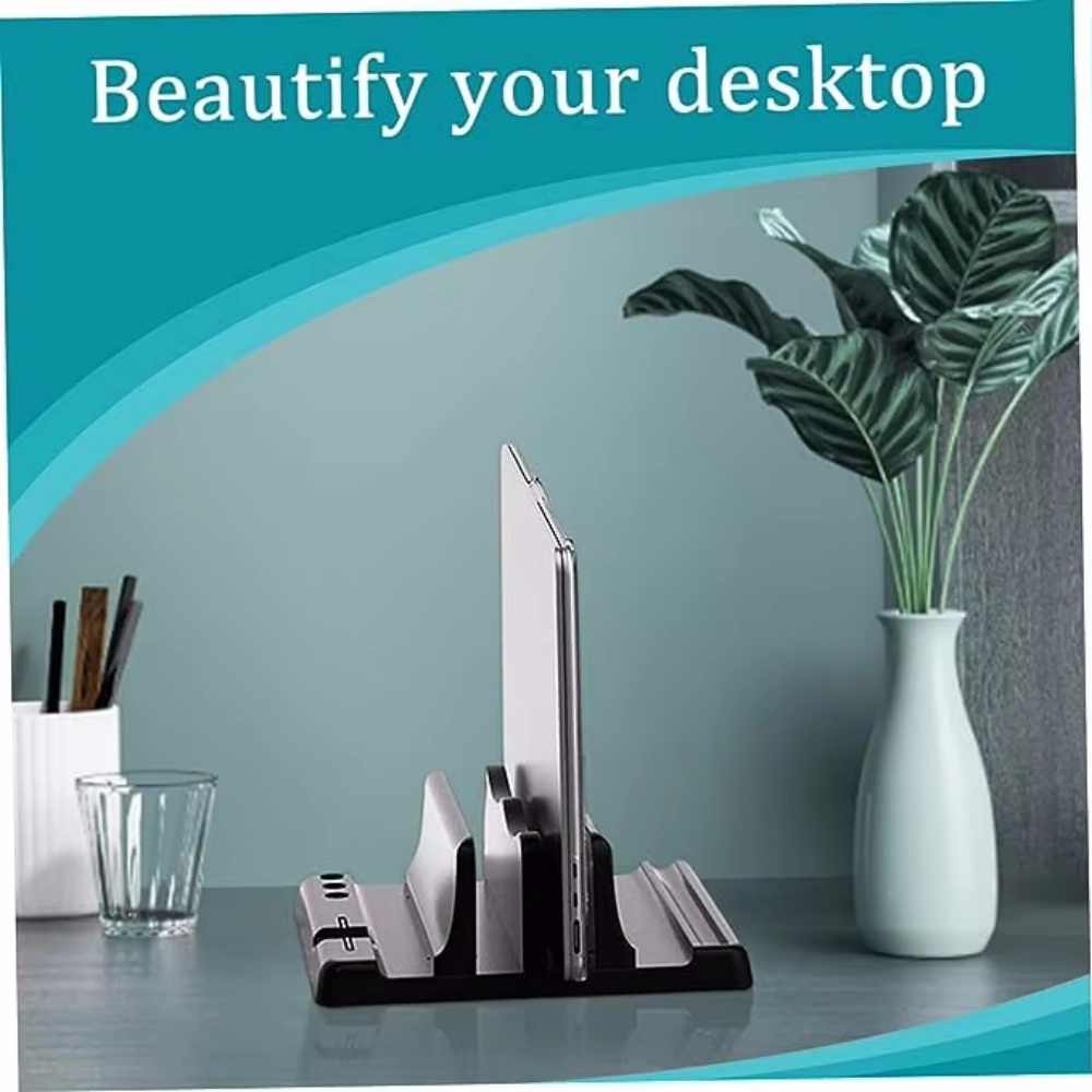 Laptop Accessories Productivity - Penyangga Laptop Vertikal yang Dapat Disesuaikan