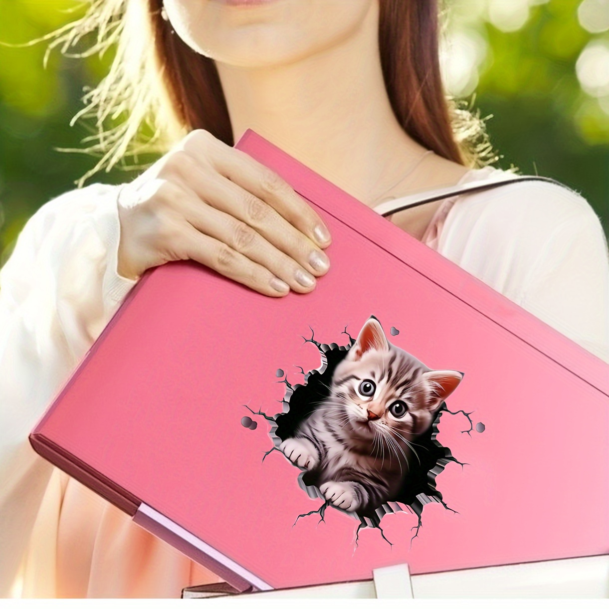 Stiker mobil pola kucing poliv - Laptop Accessories Cute ulasan dan harga