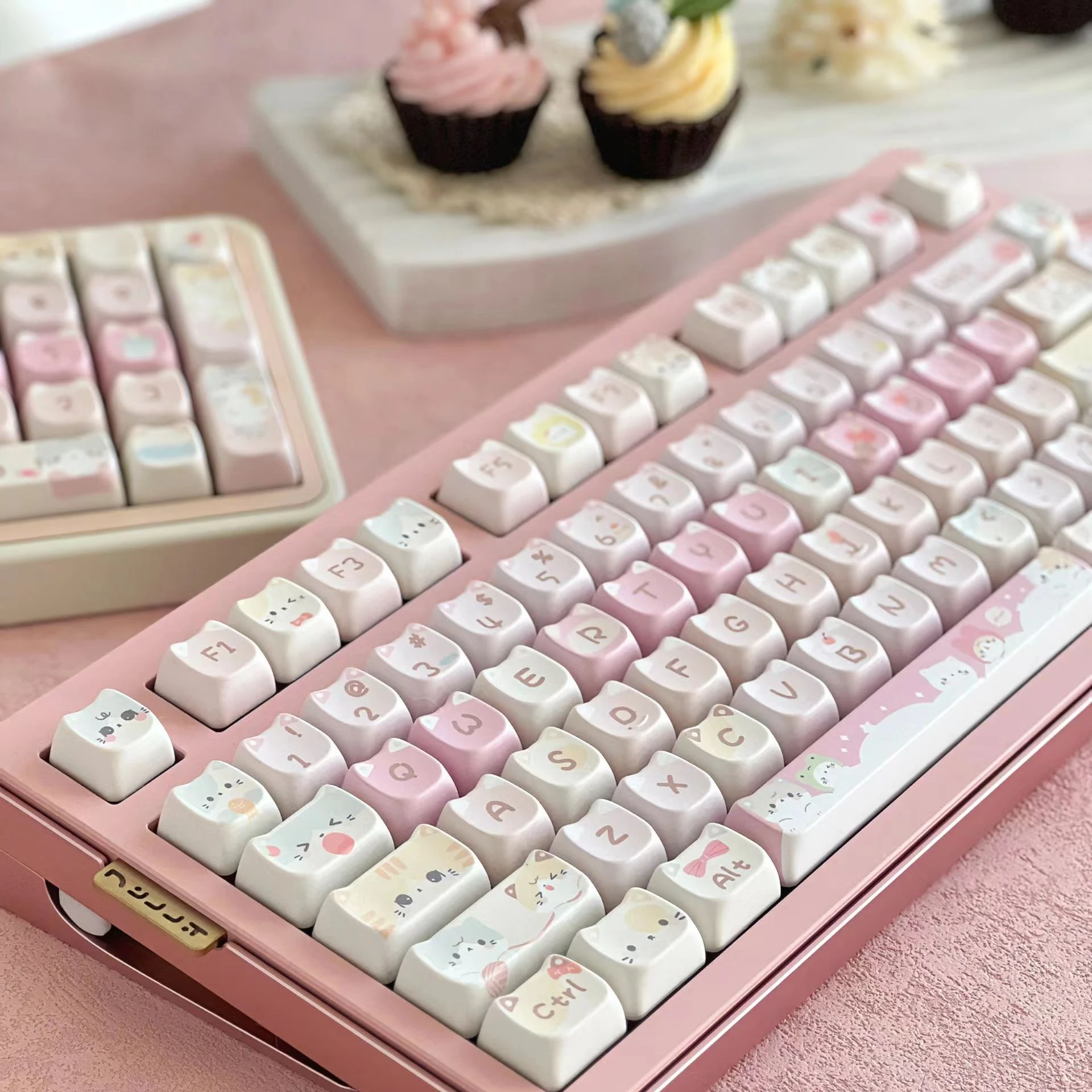 KeyCap Meow merah muda kepala  - Laptop Accessories Cute ulasan dan harga