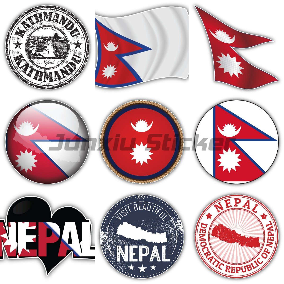 Stiker Vinyl Bendera Nepal unt - Laptop Accessories In Nepal ulasan dan harga
