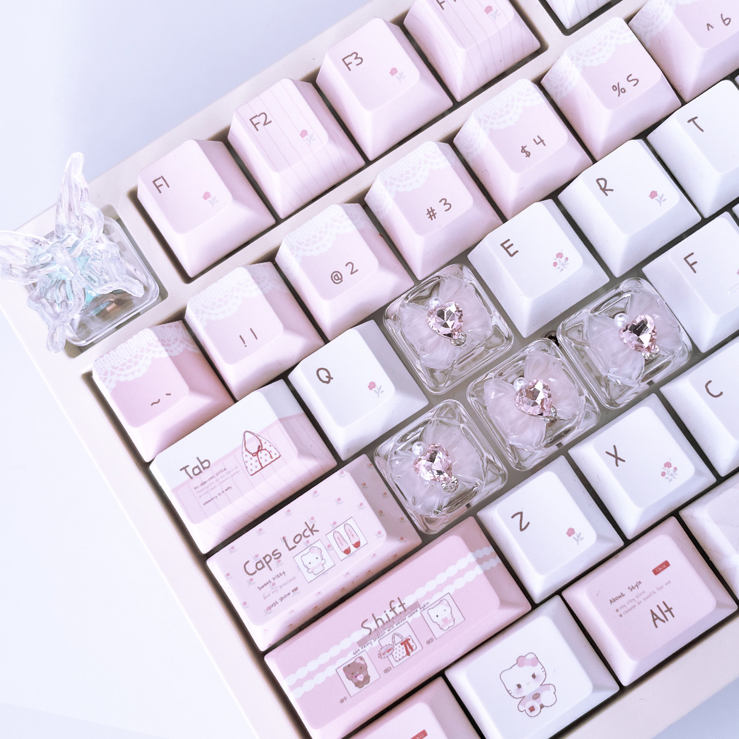 4 Buah Keycap Kupu-kupu Keyboa - Laptop Accessories Cute ulasan dan harga