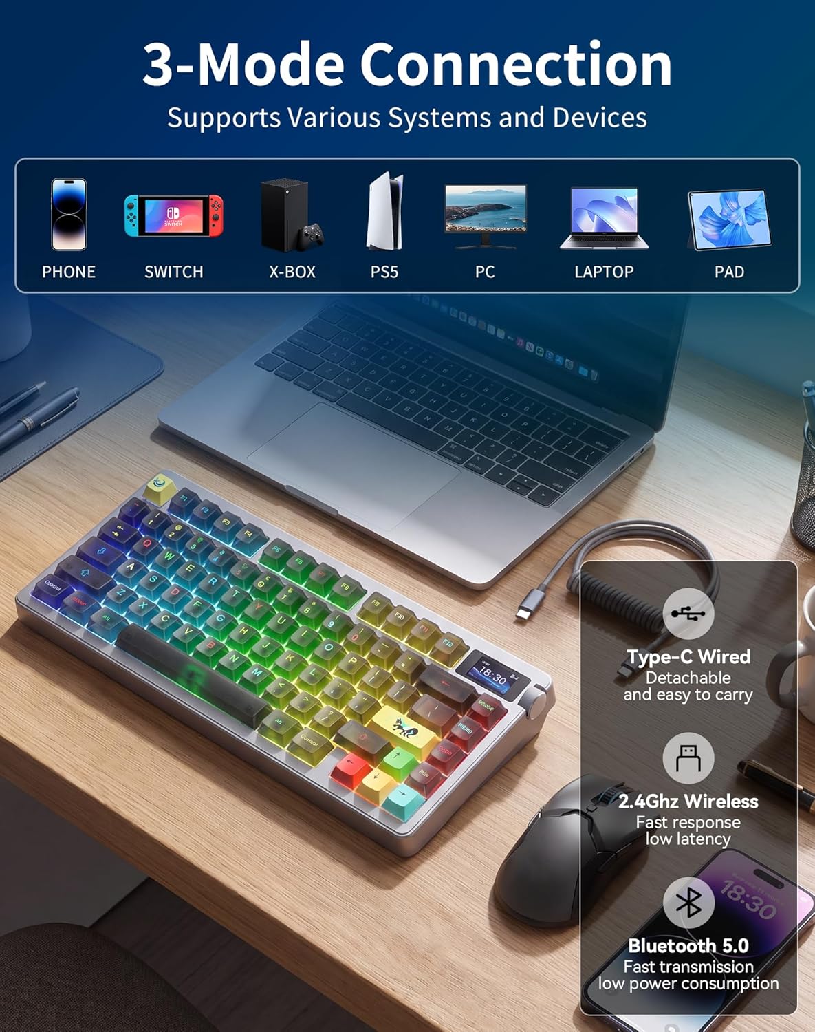 AULA NOVA75 Keyboard Mekanik H - Laptop Accessories Productivity ulasan dan harga