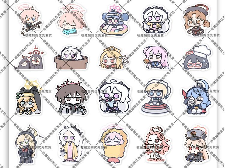 80 Buah Stiker Anime Blue Arch - Laptop Accessories Cute ulasan dan harga