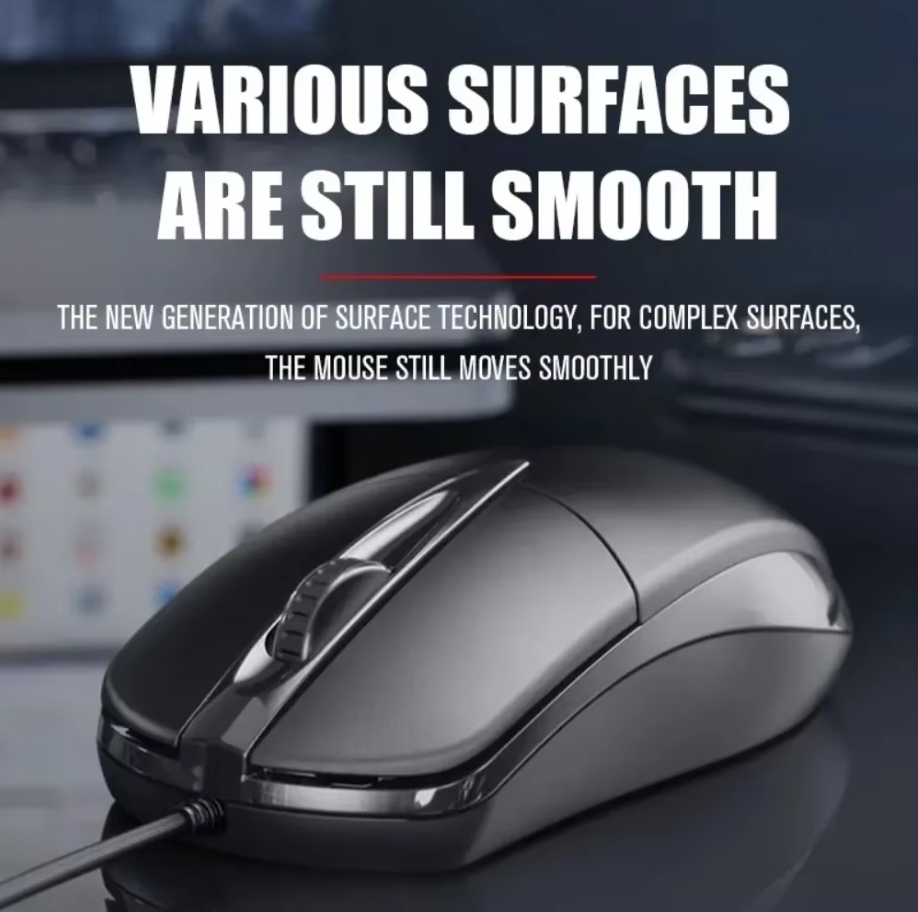 Mouse Berkabel Optik USB Lapto - Laptop Accessories Productivity ulasan dan harga