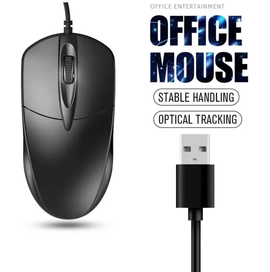 Mouse Berkabel Optik USB Lapto - Laptop Accessories Productivity ulasan dan harga