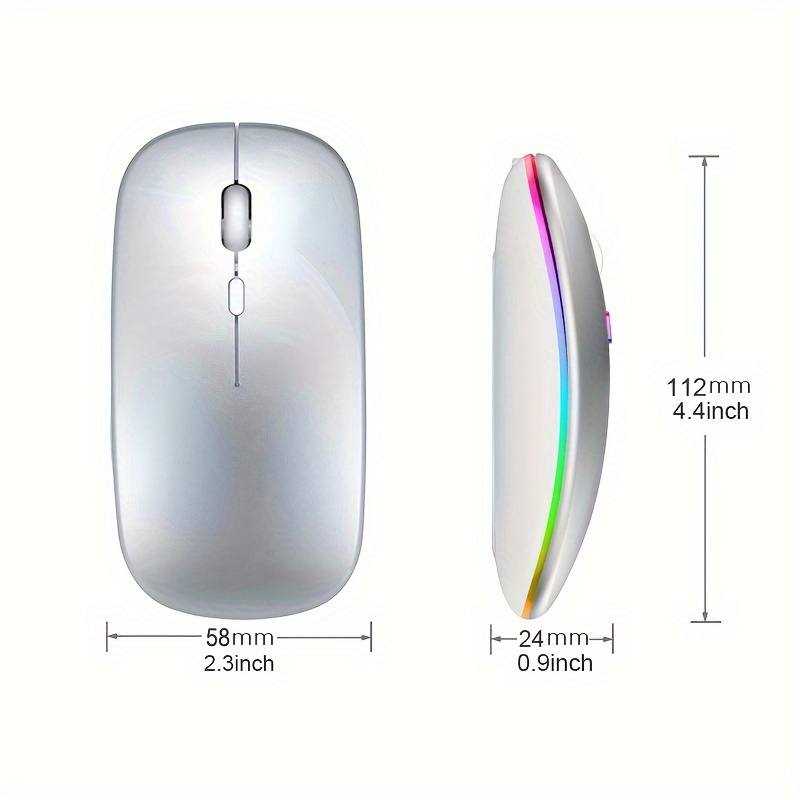 Mouse Nirkabel RGB Isi Ulang U - Laptop Accessories Mouse ulasan dan harga
